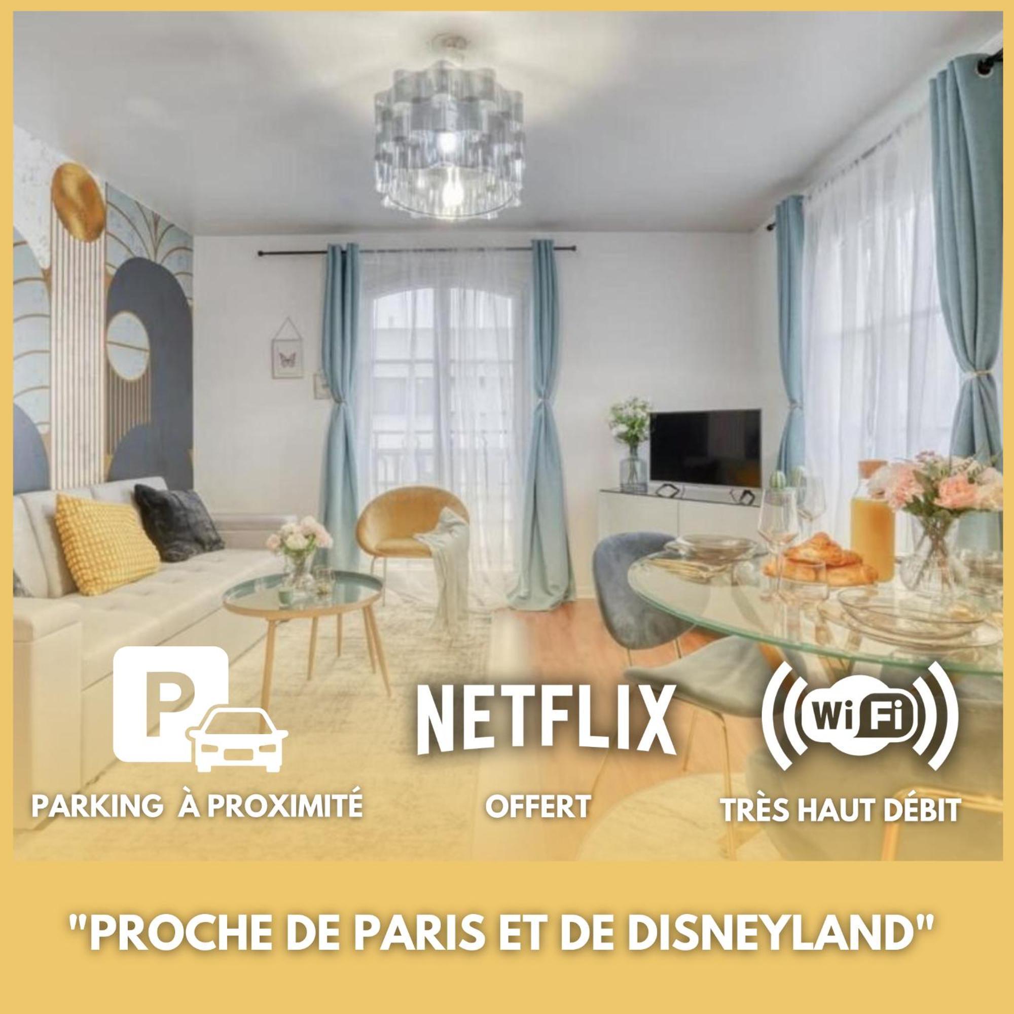 L'Elegant Chic-T2-Paris-Disneyland Jo Paris 2024 Noisy-le-Grand Extérieur photo